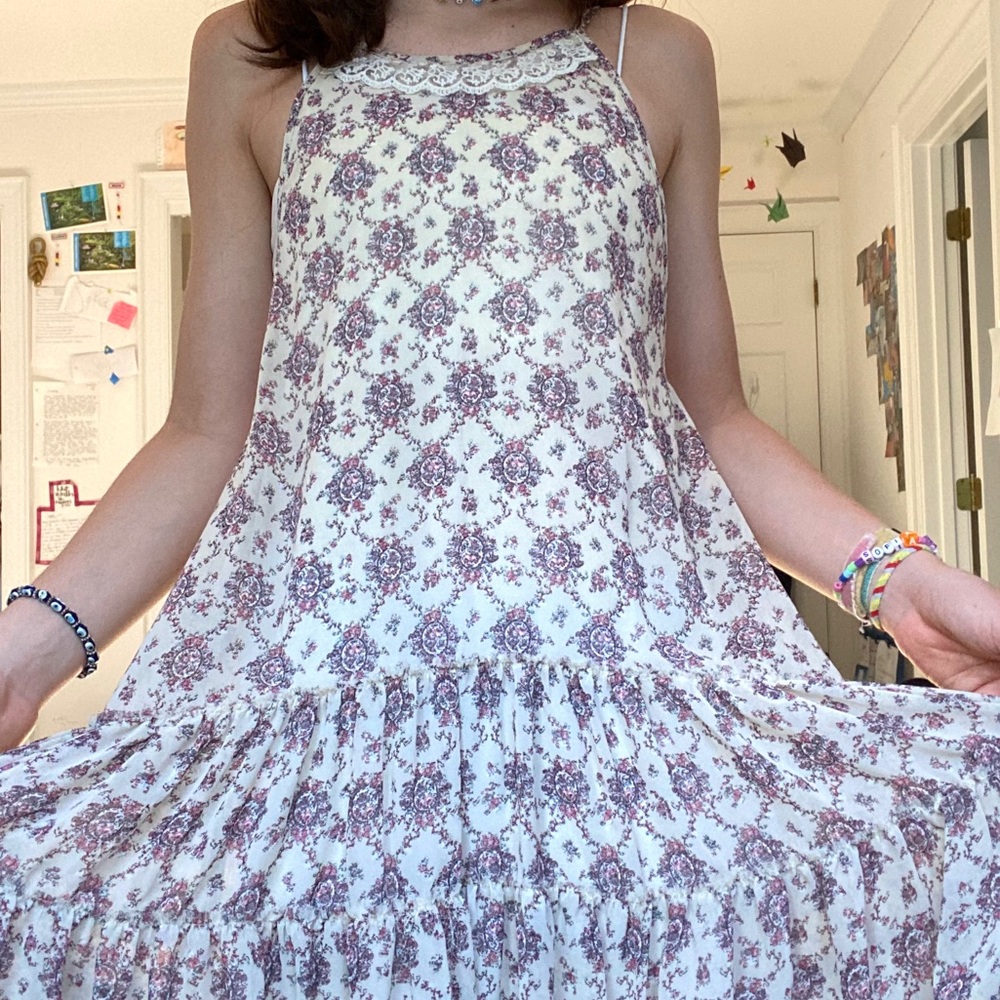 WOMEN’S ALTAR’D STATE HIGH NECK FLORAL DRESS